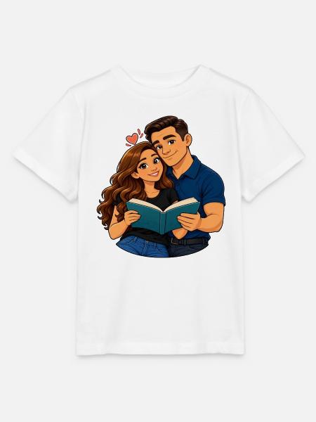 Paarliebe lesen - Stanley/Stella Kinder T-Shirt MINI CREATOR - Weiß