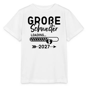 Ich Werde Große Schwester 2027 - Stanley/Stella Kinder T-Shirt MINI CREATOR  - Weiß - Vorne - Maike (125cm)