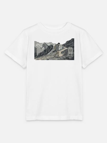 Wanderer auf bergigem Pfad - Stanley/Stella Kinder T-Shirt MINI CREATOR - Weiß