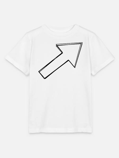 Blockpfeil handgezeichnet - Stanley/Stella Kinder T-Shirt MINI CREATOR - Weiß