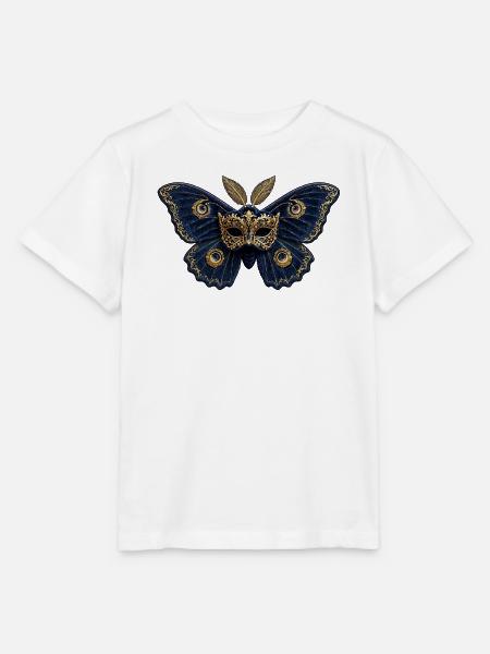 Goldener Venezianer Schmetterling - Stanley/Stella Kinder T-Shirt MINI CREATOR - Weiß