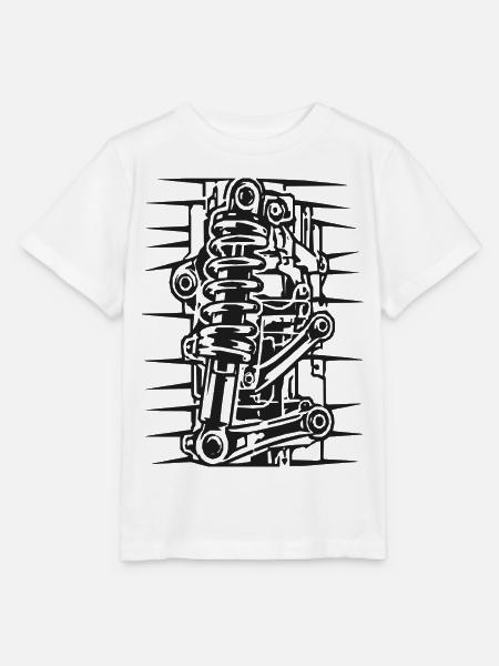 Coilover Lineart Federungskunst - Stanley/Stella Kinder T-Shirt MINI CREATOR - Weiß