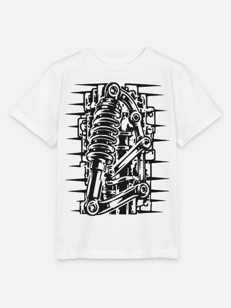 Coilover Diagramm Grafik - Stanley/Stella Kinder T-Shirt MINI CREATOR - Weiß