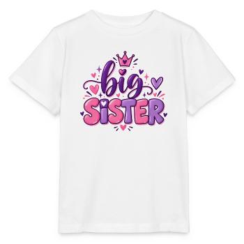 Big Sister - Große Schwester - Geschwister - Stanley/Stella Kinder T-Shirt MINI CREATOR  - Weiß - Vorne - Maike (125cm)