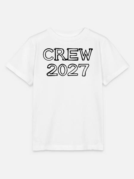 Crew 2027 Schriftzug handgezeichnet - Stanley/Stella Kinder T-Shirt MINI CREATOR  - Weiß