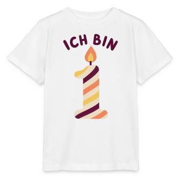 1. Geburtstag - Ich bin eins - Stanley/Stella Kinder T-Shirt MINI CREATOR  - Weiß - Vorne - Maike (125cm)