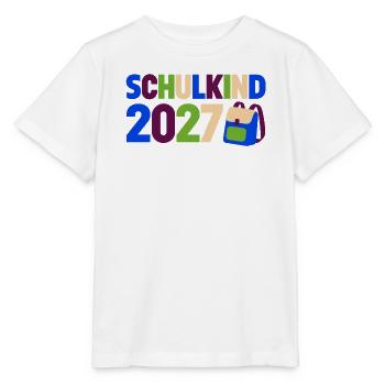 Schulkind 2027 Einschulung - Stanley/Stella Kinder T-Shirt MINI CREATOR  - Weiß - Vorne - Maike (125cm)
