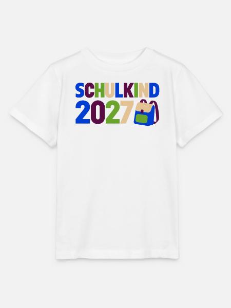 Schulkind 2027 Einschulung - Stanley/Stella Kinder T-Shirt MINI CREATOR - Weiß