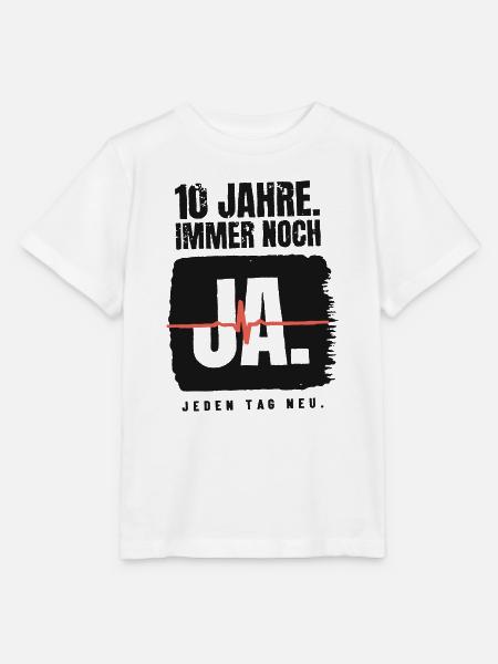 10 Jahre – immer noch Ja - Stanley/Stella Kinder T-Shirt MINI CREATOR - Weiß