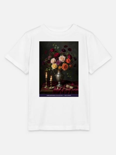 Dunkles Blumenstillleben - Stanley/Stella Kinder T-Shirt MINI CREATOR  - Weiß