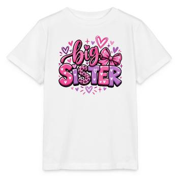 Big Sister - Große Schwester - Geschwister - Stanley/Stella Kinder T-Shirt MINI CREATOR  - Weiß - Vorne - Maike (125cm)
