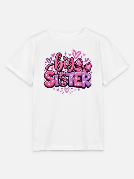Big Sister - Große Schwester - Geschwister - Stanley/Stella Kinder T-Shirt MINI CREATOR - Weiß