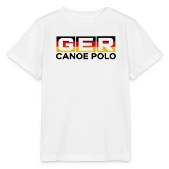 Deutschland - GER - Kanu Polo - Germany - paddeln - Stanley/Stella Kinder T-Shirt MINI CREATOR  - Weiß - Vorne - Maike (125cm)