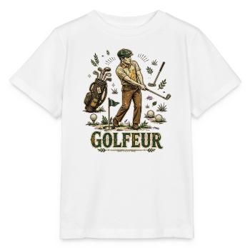 Golf, Golfer, ich bin ein Golfer - Stanley/Stella Kinder T-Shirt MINI CREATOR  - Weiß - Vorne - Maike (125cm)