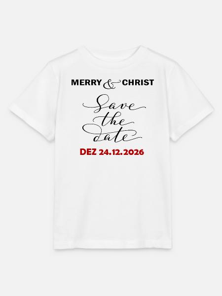 Merry Christmas - Stanley/Stella Kinder T-Shirt MINI CREATOR - Weiß