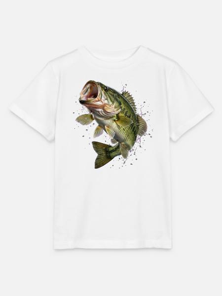 Fisch, Angeln, Fischer - Stanley/Stella Kinder T-Shirt MINI CREATOR - Weiß