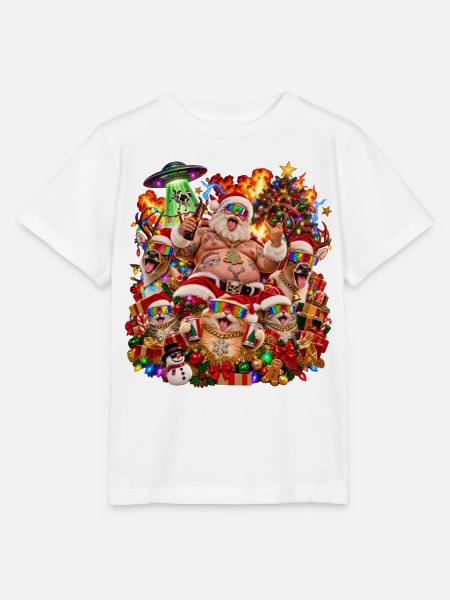 Ziemlich hässliches Weihnachten Pullover Motiv - Stanley/Stella Kinder T-Shirt MINI CREATOR - Weiß
