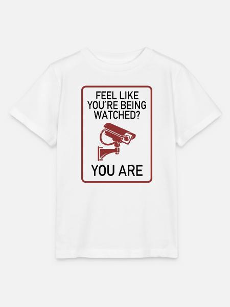 Feel Like You’re Being Watched? - Stanley/Stella Kinder T-Shirt MINI CREATOR  - Weiß