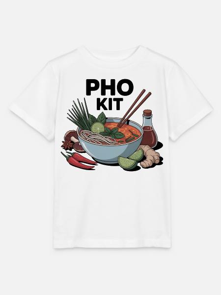 Pho Kit Lustige Nudelsuppenliebhaber - Stanley/Stella Kinder T-Shirt MINI CREATOR - Weiß