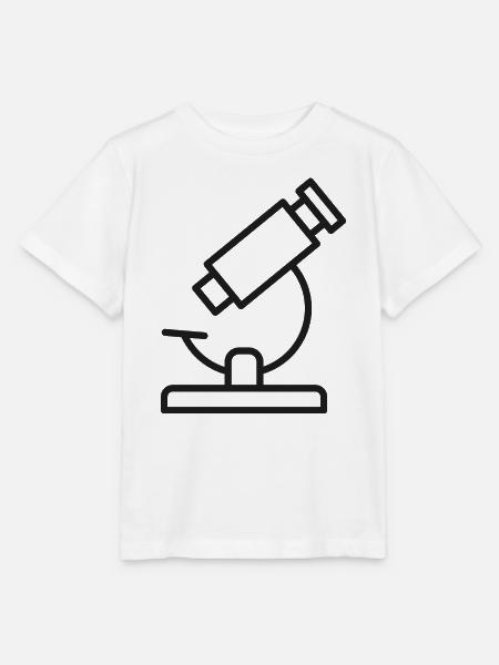 Mikroskoplinien-Symbol - Stanley/Stella Kinder T-Shirt MINI CREATOR - Weiß