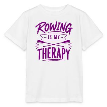 Rowing is my Therapy - Rudern - Therapie - Ruderer - Stanley/Stella Kinder T-Shirt MINI CREATOR  - Weiß - Vorne - Maike (125cm)