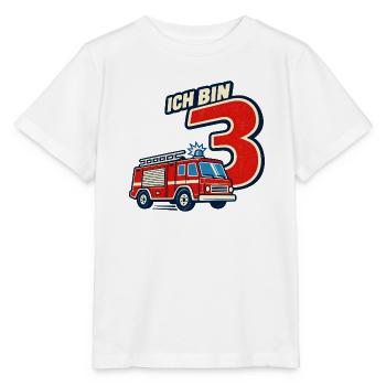 3. Geburtstag Feuerwehr - Stanley/Stella Kinder T-Shirt MINI CREATOR  - Weiß - Vorne - Maike (125cm)