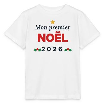 Mein erstes Weihnachten 2026 – Baby-Bodysuit - Stanley/Stella Kinder T-Shirt MINI CREATOR  - Weiß - Vorne - Maike (125cm)