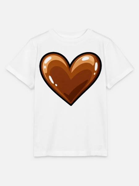 Glänzendes Herz - Stanley/Stella Kinder T-Shirt MINI CREATOR - Weiß