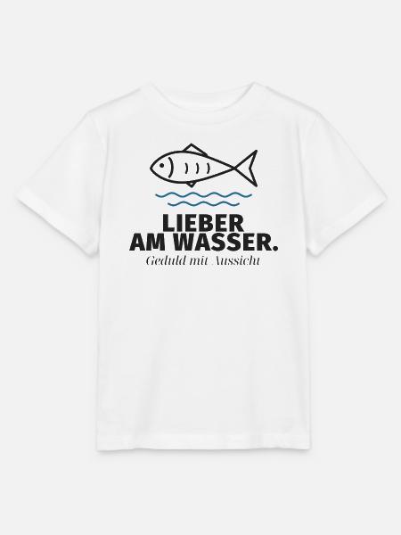 Lieber am Wasser – Fischmotiv - Stanley/Stella Kinder T-Shirt MINI CREATOR - Weiß