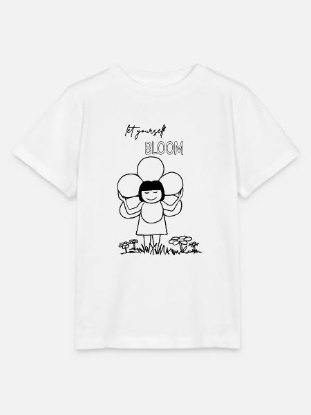 Let yourself BLOOM - Stanley/Stella Kinder T-Shirt MINI CREATOR - Weiß
