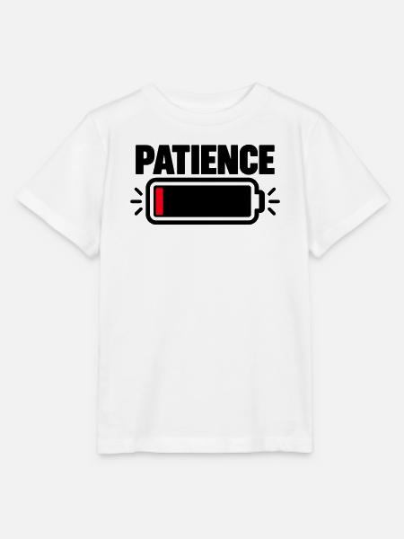 PATIENCE Akku Fast Leer - Stanley/Stella Kinder T-Shirt MINI CREATOR - Weiß
