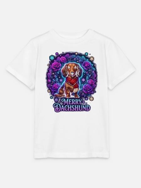 Winterdackel Rosenzauber - Stanley/Stella Kinder T-Shirt MINI CREATOR - Weiß