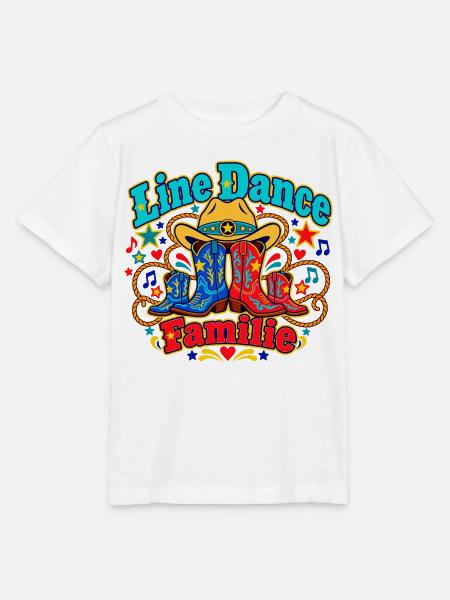 Line Dance Familie - Stanley/Stella Kinder T-Shirt MINI CREATOR  - Weiß