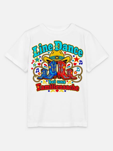 Line Dance Familienmotiv - Stanley/Stella Kinder T-Shirt MINI CREATOR - Weiß