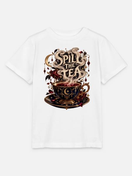 Spill the Tea – Magische Teetasse - Stanley/Stella Kinder T-Shirt MINI CREATOR - Weiß