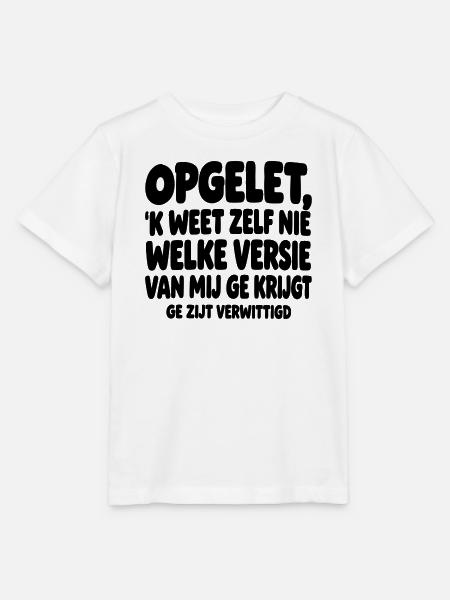 Lustiges flämisches T-Shirt - Stanley/Stella Kinder T-Shirt MINI CREATOR - Weiß