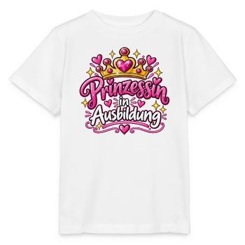 Prinzessin in Ausbildung - Tochter - Krone - Stanley/Stella Kinder T-Shirt MINI CREATOR  - Weiß - Vorne - Maike (125cm)