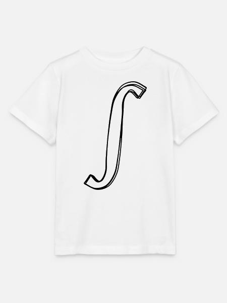 Integralzeichen handgezeichnet - Stanley/Stella Kinder T-Shirt MINI CREATOR  - Weiß