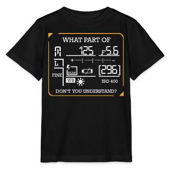 Fotograf - Stanley/Stella Kinder T-Shirt MINI CREATOR  - Schwarz - Vorne - Mikhail (115cm)