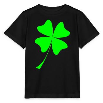 TREFLE. FREITAG, 13. - GLÜCK. - GLÜCK. Lotto. IRISH - Stanley/Stella Kinder T-Shirt MINI CREATOR  - Schwarz - Vorne - Mikhail (115cm)
