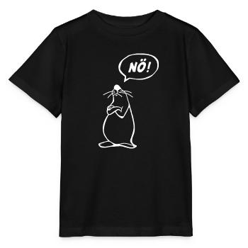 NÖ Maus - Stanley/Stella Kinder T-Shirt MINI CREATOR  - Schwarz - Vorne - Mikhail (115cm)