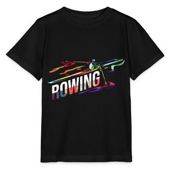 Flinker Ruderer Regattasieg - Stanley/Stella Kinder T-Shirt MINI CREATOR  - Schwarz - Vorne - Mikhail (115cm)