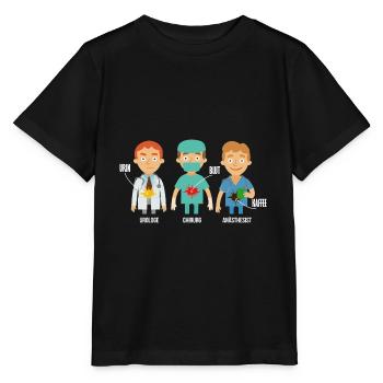 Wachsamer Anästhesist Aufwachraum - Stanley/Stella Kinder T-Shirt MINI CREATOR  - Schwarz - Vorne - Mikhail (115cm)