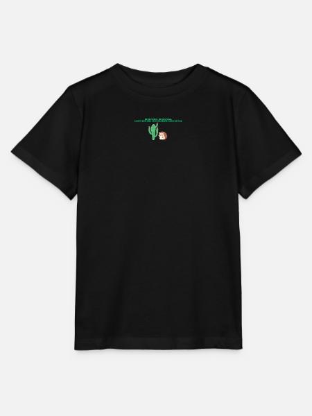 Der Kaktus und der Igel - Stanley/Stella Kinder T-Shirt MINI CREATOR  - Schwarz