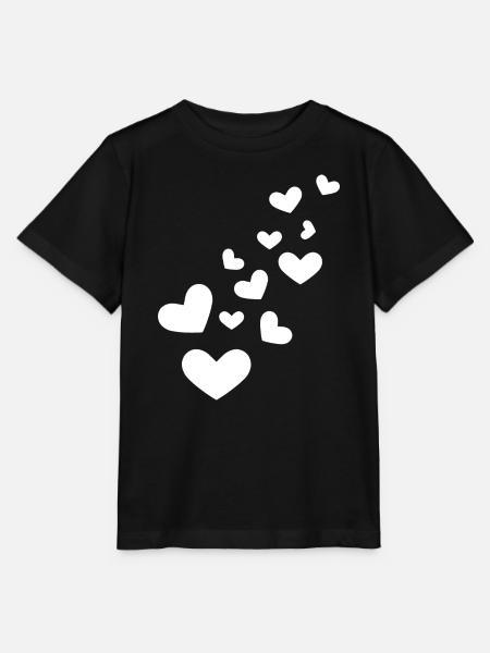 Herzchen Herz - Stanley/Stella Kinder T-Shirt MINI CREATOR - Schwarz