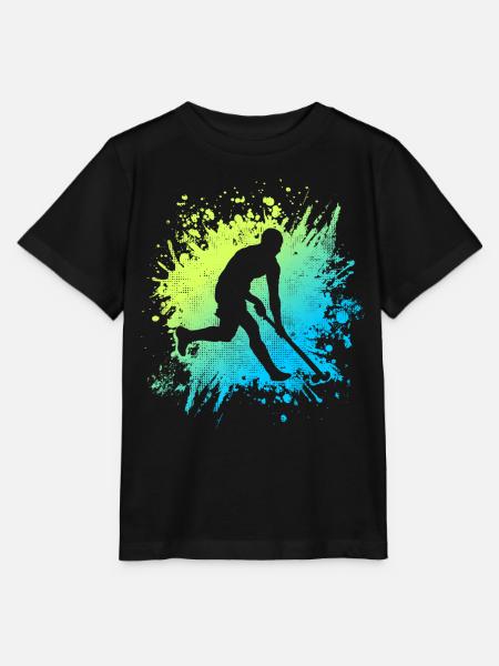 Hockey Spieler Hockeyspieler Vintage Feldhockey - Stanley/Stella Kinder T-Shirt MINI CREATOR  - Schwarz