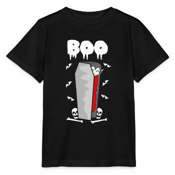 Vampir Sarg Vampire Halloween Outfit - Stanley/Stella Kinder T-Shirt MINI CREATOR  - Schwarz - Vorne - Mikhail (115cm)