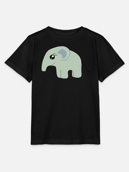 Elefant Geschenk Baby Geburt Babyparty Taufe - Stanley/Stella Kinder T-Shirt MINI CREATOR - Schwarz