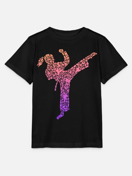 Karate Girl Kampfsportler Kinder Taekwondo Mädchen - Stanley/Stella Kinder T-Shirt MINI CREATOR - Schwarz