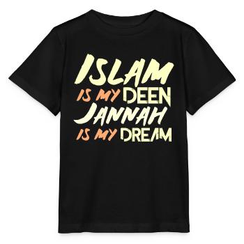 Islam Geschenk - Stanley/Stella Kinder T-Shirt MINI CREATOR  - Schwarz - Vorne - Mikhail (115cm)